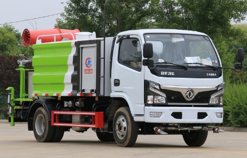 藍(lán)牌灑水車價(jià)格查詢_國(guó)六東風(fēng)小福瑞卡5噸抑塵車廠家價(jià)格-程力抑塵車